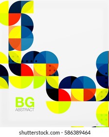 Modern geometrical abstract background. Vector template background for workflow layout, diagram, number options or web design