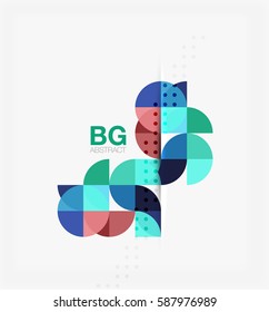 Modern geometrical abstract background. Vector template background for workflow layout, diagram, number options or web design