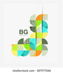 Modern geometrical abstract background. Vector template background for workflow layout, diagram, number options or web design