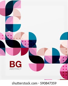 Modern geometrical abstract background. Vector template background for workflow layout, diagram, number options or web design