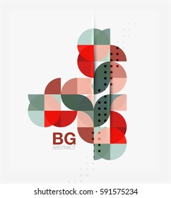 Modern geometrical abstract background. Vector template background for workflow layout, diagram, number options or web design