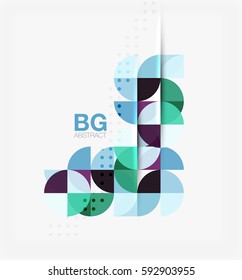 Modern geometrical abstract background. Vector template background for workflow layout, diagram, number options or web design
