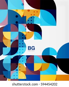 Modern geometrical abstract background. Vector template background for workflow layout, diagram, number options or web design