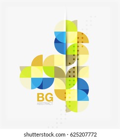 Modern geometrical abstract background. Vector template background for workflow layout, diagram, number options or web design