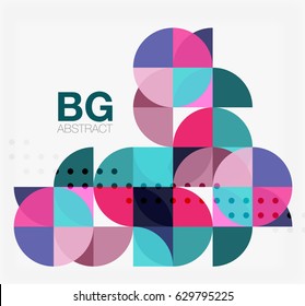 Modern geometrical abstract background. Vector template background for workflow layout, diagram, number options or web design