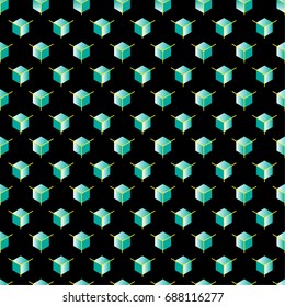 Modern geometrical abstract pattern background. Vector illustration.