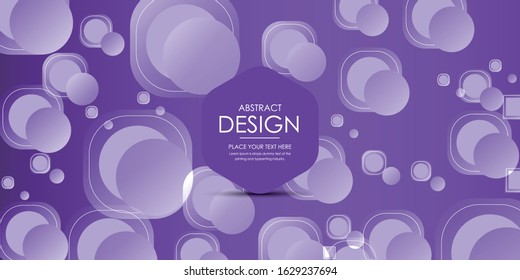 Modern geometrical abstract purple background