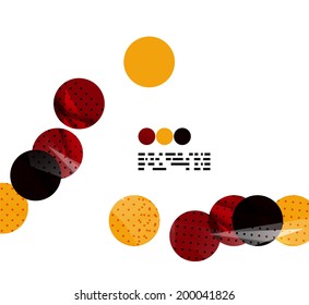 Modern geometrical abstract template on white. Business transparent shapes with copy space