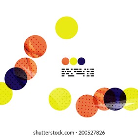 Modern geometrical abstract template on white. Business transparent shapes with copy space