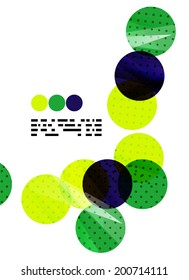 Modern geometrical abstract template on white. Business transparent shapes with copy space