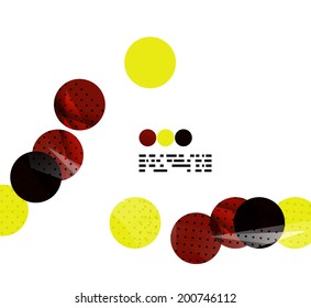 Modern geometrical abstract template on white. Business transparent shapes with copy space