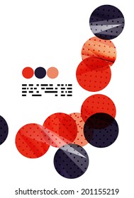 Modern geometrical abstract template on white. Business transparent shapes with copy space