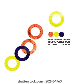 Modern geometrical abstract template on white. Business transparent shapes with copy space