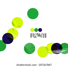 Modern geometrical abstract template on white. Business transparent shapes with copy space