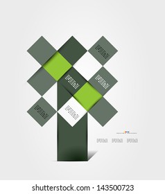 Modern geometrical abstract vector template