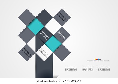 Modern geometrical abstract vector template