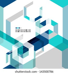 Modern geometrical abstract vector template