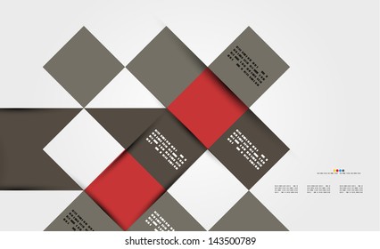 Modern geometrical abstract vector template