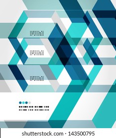 Modern geometrical abstract vector template