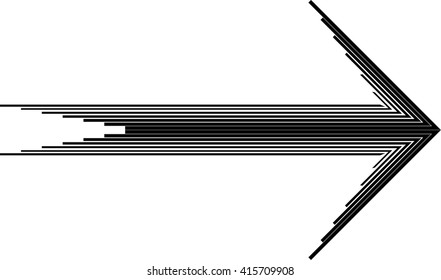 Modern Geometrical Arrow Design Template .