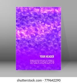 Modern geometrical background of bright glowing perspective with squares, rectangle form. Graphic blurry template. Abstract vector illustration EPS 10 for backdrop business card, banners techno