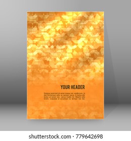 Modern geometrical background of bright glowing perspective with squares, rectangle form. Graphic blurry template. Abstract vector illustration EPS 10 for backdrop business card, banners techno
