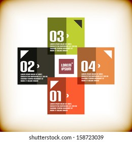 Modern geometrical banner design template  for infographics , banners , concept business vector illustration