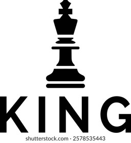 Modern geometrical chess piece King