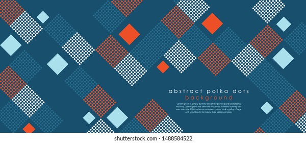 Modern geometrical circle abstract background. Dotted texture template