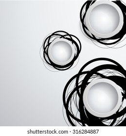 Modern Geometrical Circle Design Template .