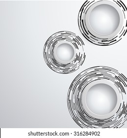 Modern Geometrical Circle Design Template .