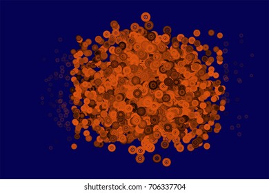 Modern geometrical circles, bubbles, sphere or ellipses background pattern abstract. Vector illustration graphic.