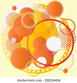 Modern Geometrical Circles Design Template .