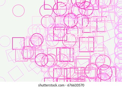 Modern geometrical ellipse & square box background pattern abstract. Vector illustration graphic.