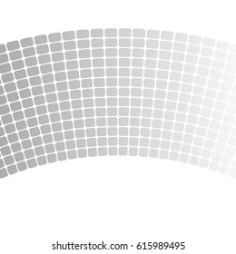 Modern geometrical grey halftone background of bright glowing perspective with squares. Gorgeous graphic image template white black tone. Abstract vector Illustration eps10 for your business brochure