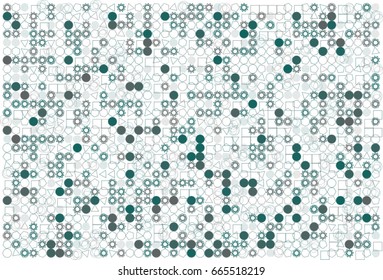 Modern geometrical mixed background pattern abstract. Style of mosaic or tile. Vector illustration graphic.