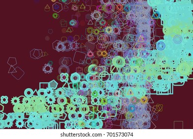 Modern geometrical mixed background pattern abstract. Vector illustration graphic.