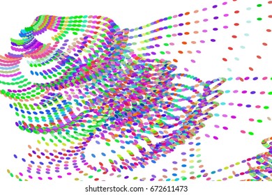 Modern geometrical motion, particle or random background pattern abstract. Vector illustration graphic.