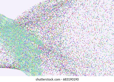 Modern geometrical motion, particle or random background pattern abstract. Vector illustration graphic.