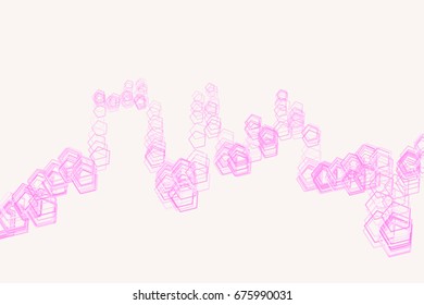 Modern geometrical pentagon background pattern abstract. Vector illustration graphic.