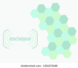 modern geometrical print green hexagons, element design, mozaic, grid