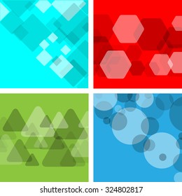 Modern Geometrical Round Design Template 