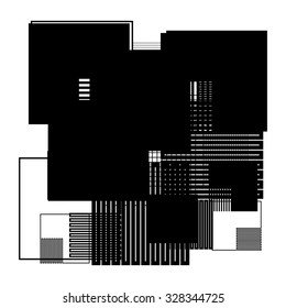 Modern Geometrical Square Design Template .