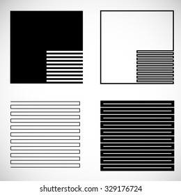 Modern Geometrical Square Design Template .