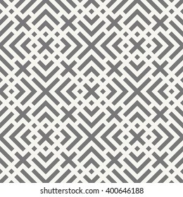 Modern geometrical tiles ornamental background - vector seamless pattern