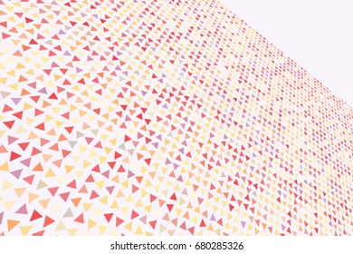Modern geometrical triangle background pattern abstract. 3D perspective view. Style of mosaic or tile. Vector illustration graphic.