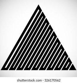 Modern Geometrical Triangle Design Template .