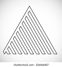Modern Geometrical Triangle Design Template .