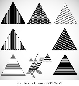 Modern Geometrical Triangle Design Template .