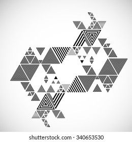 Modern Geometrical Triangle Design Template .